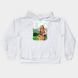 The Song Of The Mountains Kids Hoodie